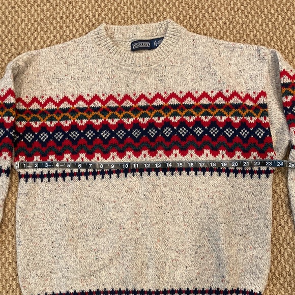 Vintage Lands’ End Men’s Wool Sweater - Picture 5 of 9